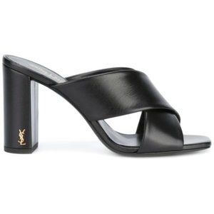 Black Saint Laurent New LouLou 95 mules Size 38
